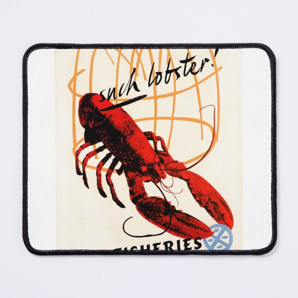 Item preview, Vintage advertising poster for lobster designed and sold by colliophoto.