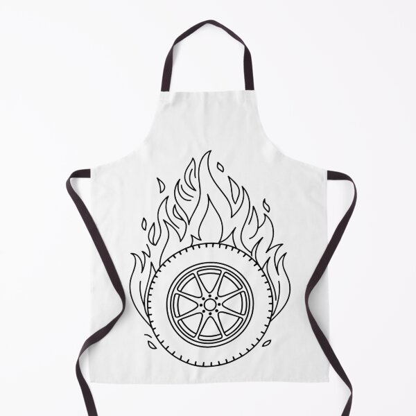 Item preview, Illustration of race car tire flame fire designed and sold by rasagamastore.