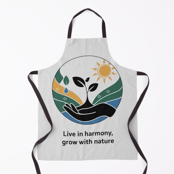 Item preview, "Live in Harmony, Grow with Nature - Eco-Friendly Inspirational Art" designed and sold by Milina3.