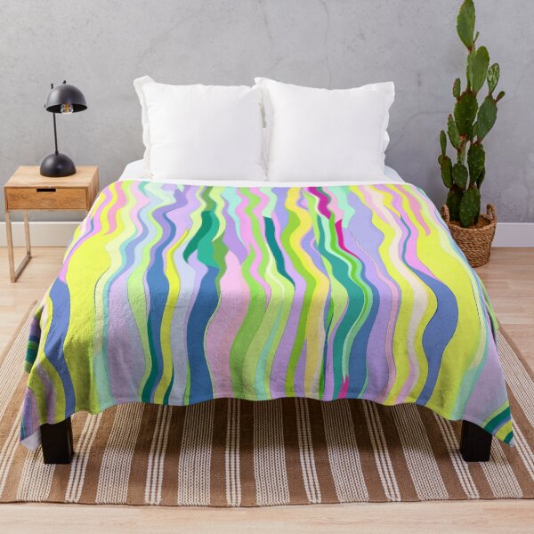 Item preview, Cute Colourful Sea Waves with Dominating Aspect of Yellow  designed and sold by Pattern Hub.