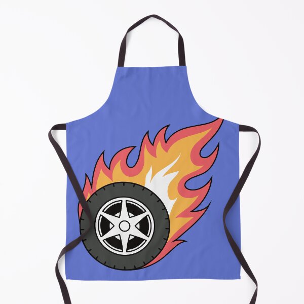 Item preview, Illustration of race car tire flame fire designed and sold by rasagamastore.