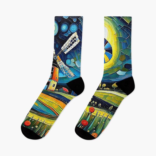 Item preview, Windmill at night 1 designed and sold by George Hutton Hunter.