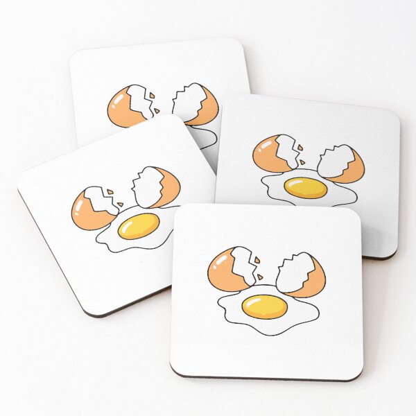 Item preview, Illustration of eggs are cracked and spilled designed and sold by rasagamastore.