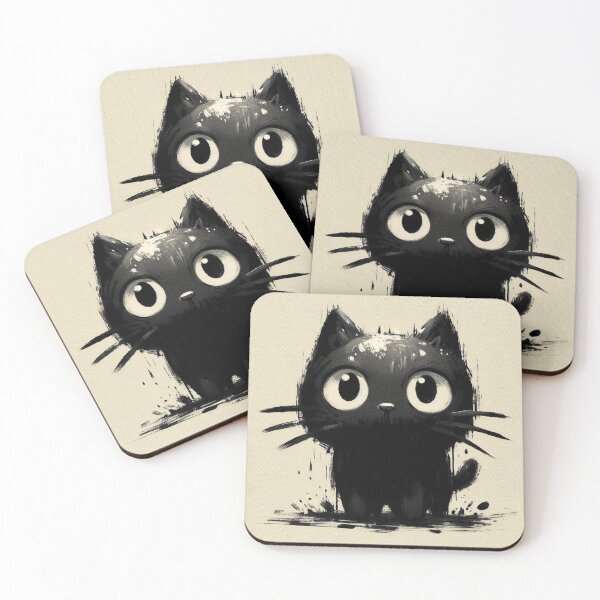 Item preview, Cute black kitty pet designed and sold by Ramon Vila.