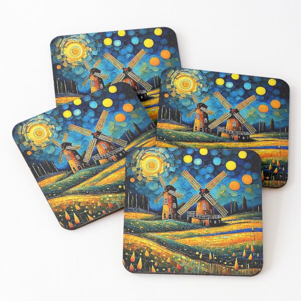 Item preview, Windmill at night 5 designed and sold by George Hutton Hunter.