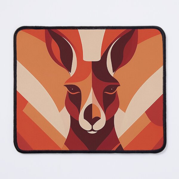 Item preview, A design of a kangaroo fur pattern in reddish-brown and orange. designed and sold by HEMRO.