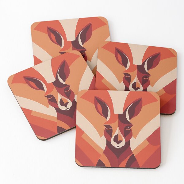 Item preview, A design of a kangaroo fur pattern in reddish-brown and orange. designed and sold by HEMRO.