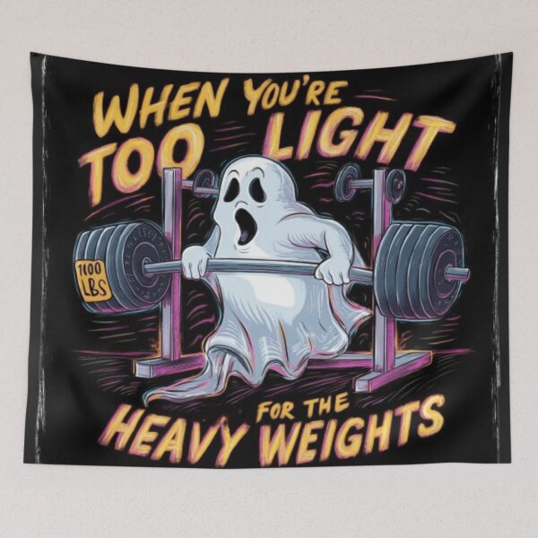 Item preview, Too Light for the Heavyweights Spooky Ghost  designed and sold by XquisiteFashion.