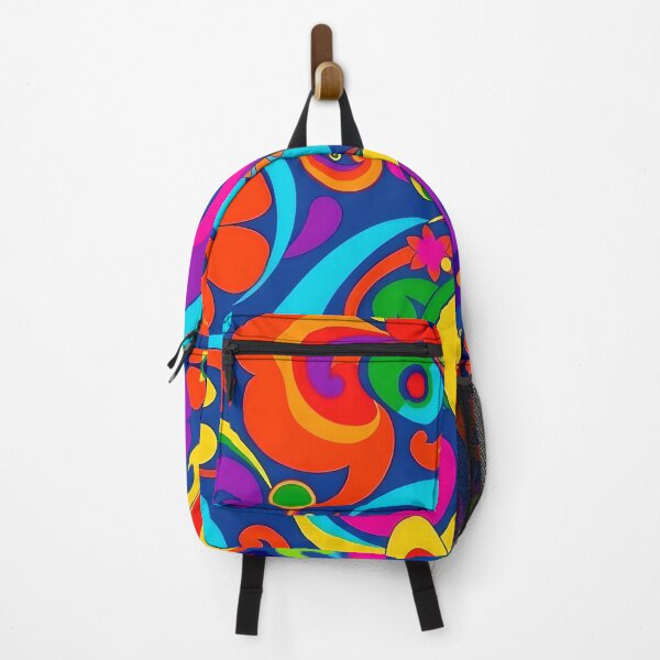 Item preview, A colorful retro sixties style flower pattern designed and sold by Warriorgal.