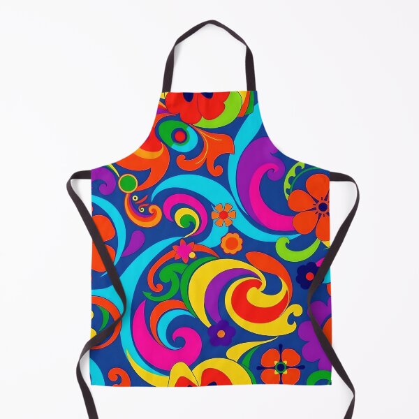 Item preview, A colorful retro sixties style flower pattern designed and sold by Warriorgal.