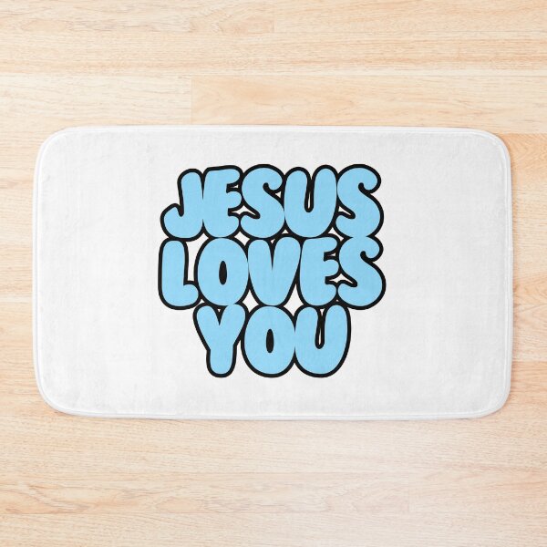 Item preview, Jesus Loves You Pastel Blue designed and sold by Jinester.