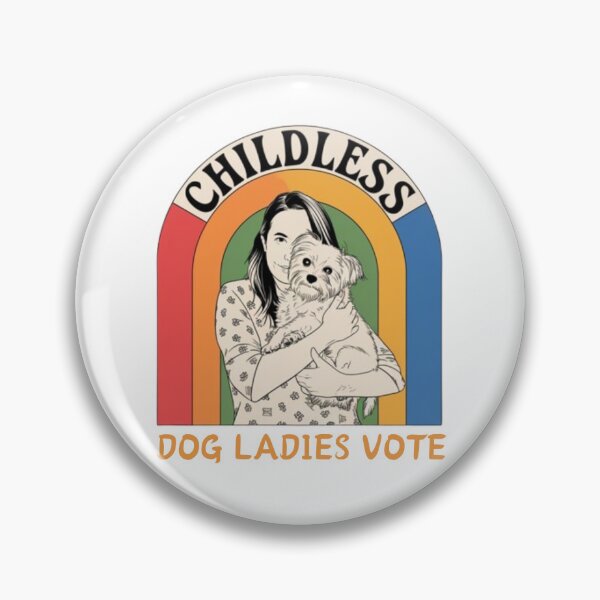 Item preview, Funny Dog Childless Dog Ladies Vote The Riveter designed and sold by SztylishDesigns.