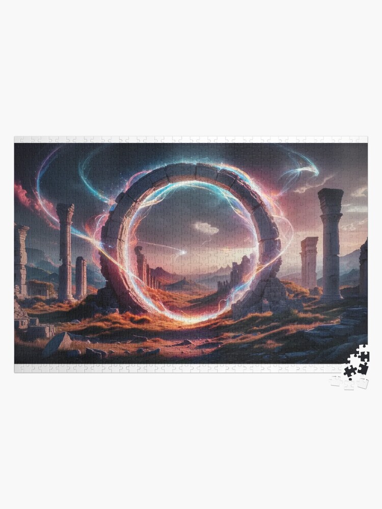 Thumbnail 1 of 2, Jigsaw Puzzle, Stargate of the Quantum Realm - Stargate designed and sold by eXtraHumans.