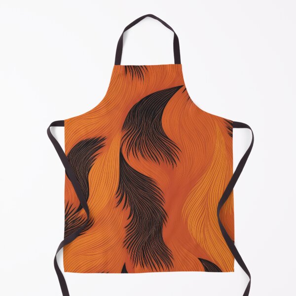 Item preview, A design of a fox fur pattern in bright orange and black. designed and sold by HEMRO.