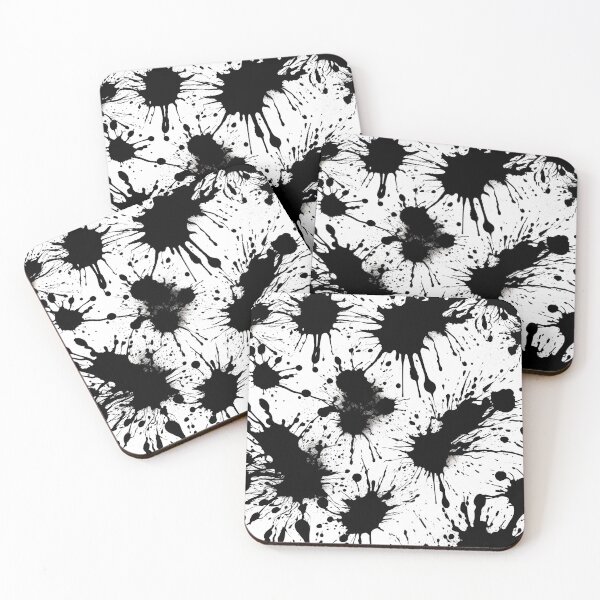 Item preview, Black And White Paint Splash, Ink Splatter Wall Art Print Poster Deco designed and sold by HardToFindMerchandise.