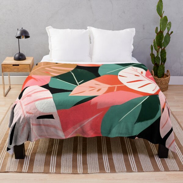 Item preview, Back To the Tropical Island, Dark Botanical Nature Monstera, Plants Forest Leaves Banana Leaves, Bird of Paradise Illustration Art Print designed and sold by 83oranges.com.