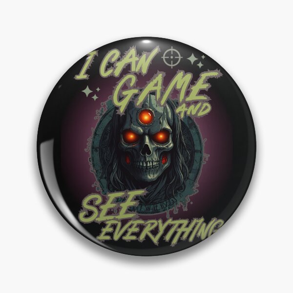 Item preview, I CAN GAME AND SEE EVERYTHING cool fantasy gamer all seeing eye design designed and sold by Jt41.
