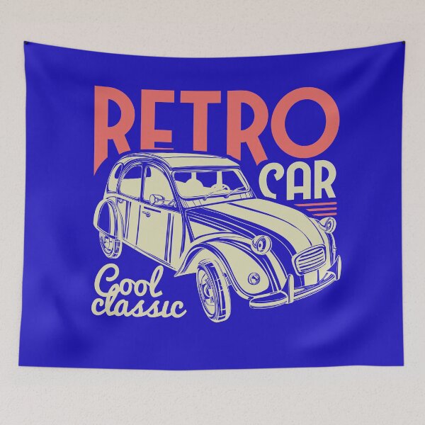 Item preview, Retro Car Charm Vintage Cool Classic Style designed and sold by ArtComixHaven.
