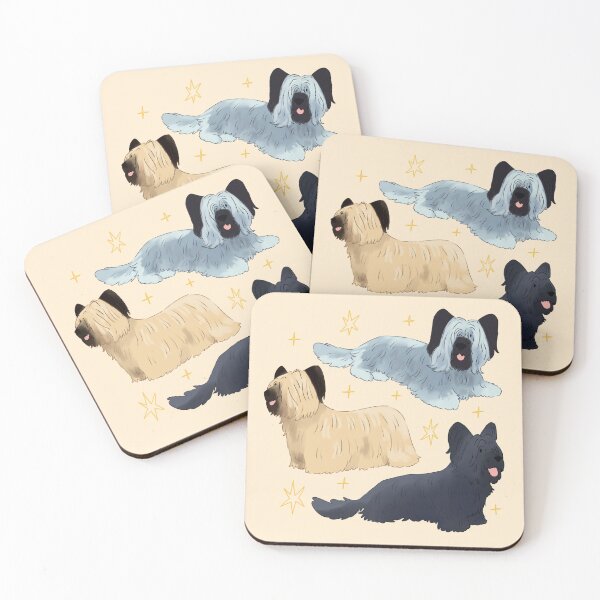 Artikelvorschau, Niedliche Illustration des Skye Terriers entworfen und verkauft von YaraCuteArt.