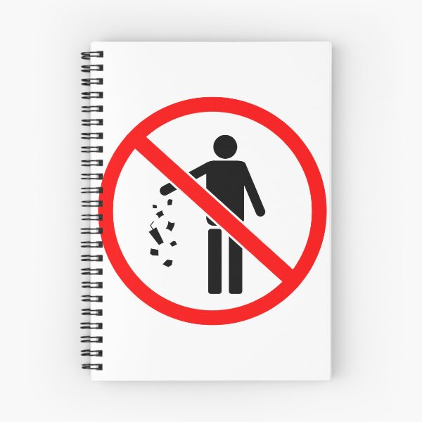 Item preview, no littering sign designed and sold by menheraaudino.