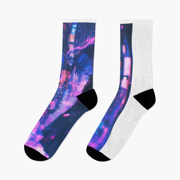 Item preview, Cyber Neon Girl - Futuristic Anime Aesthetic designed and sold by KazyWeeb.