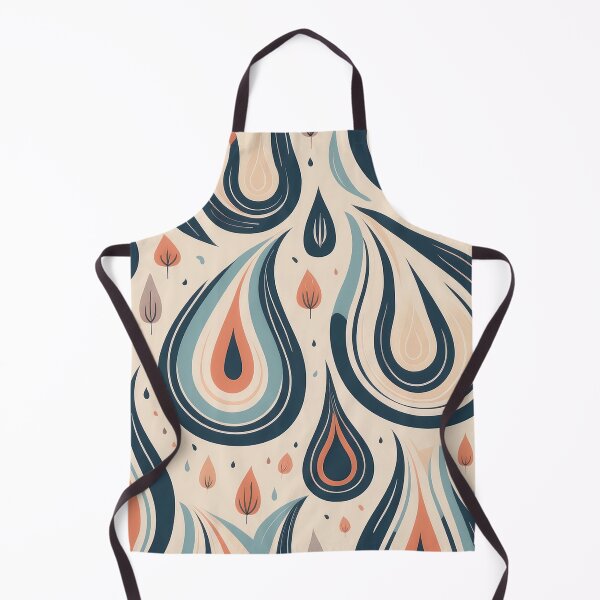 Item preview, A design of a modern Paisley pattern featuring simplified, abstract teardrop shapes. designed and sold by HEMRO.
