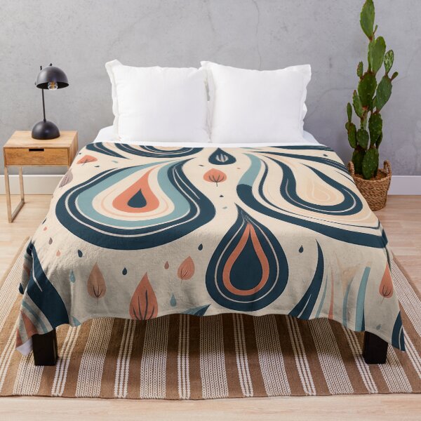 Item preview, Un diseño de un patrón Paisley moderno que presenta formas de lágrimas abstractas y simplificadas. designed and sold by HEMRO.