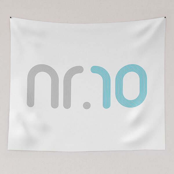 Item preview, abstract number ten lettering. thin line one and zero value designed and sold by metrue.