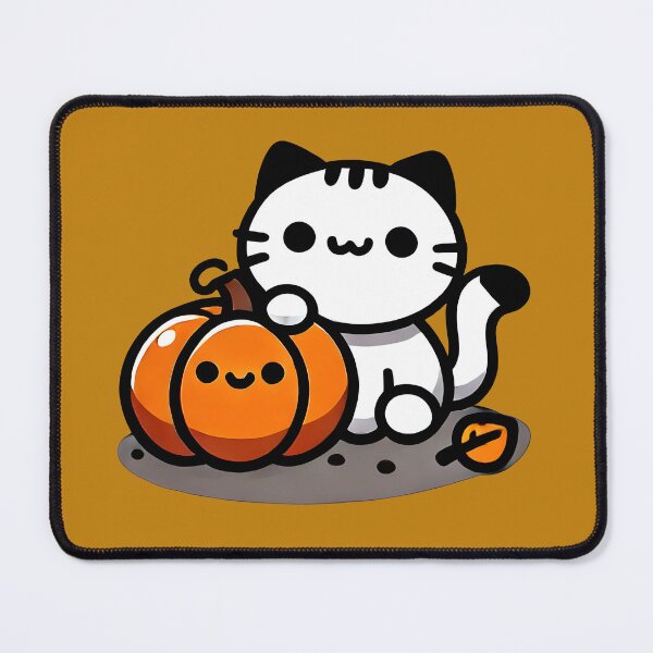 Item preview, Cat with Pumpkin designed and sold by kitty-kingdom.