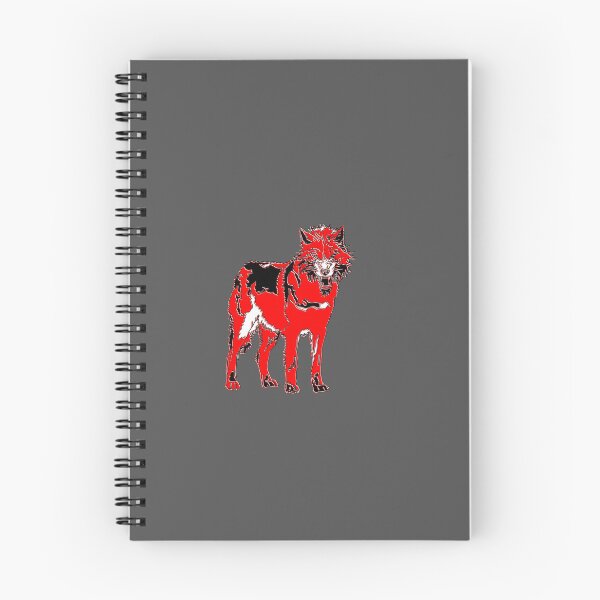 Item preview, Fierce Wolf in Red - Bold Wildlife Art designed and sold by 4rpixs.