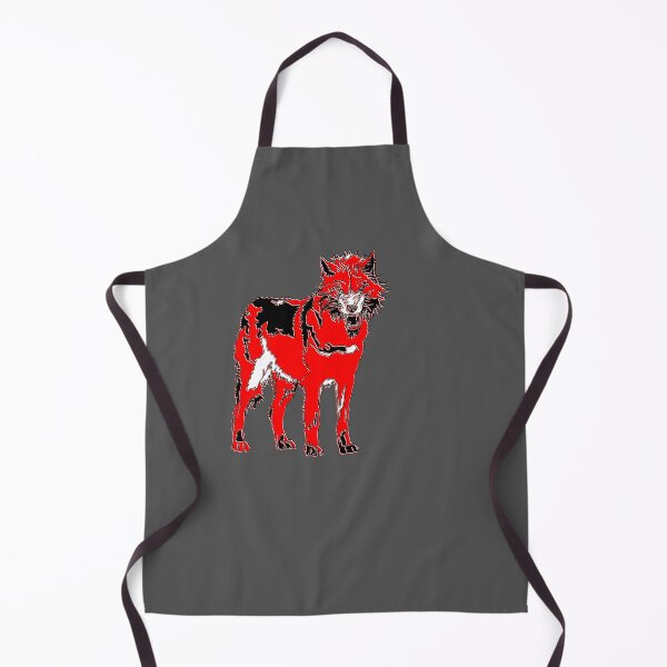 Item preview, Fierce Wolf in Red - Bold Wildlife Art designed and sold by 4rpixs.