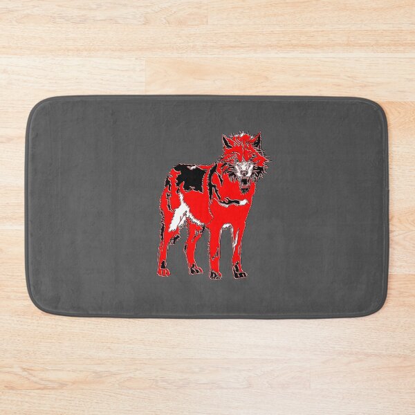 Item preview, Fierce Wolf in Red - Bold Wildlife Art designed and sold by 4rpixs.