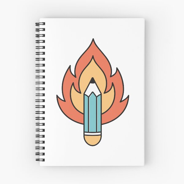 Item preview, Pencil surrounding with burning fire designed and sold by rasagamastore.