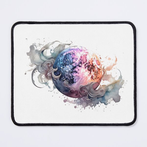 Item preview, a moon as a digital watercolor designed and sold by Rose Design & Photos.