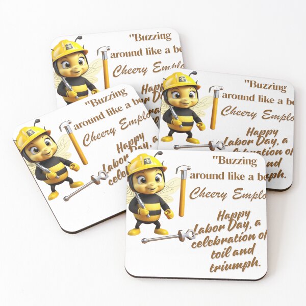 Item preview, busy bee happy worker,happy labor day designed and sold by ColorMuse Collective.