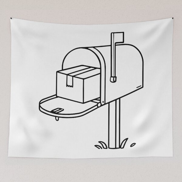 Item preview, Illustration of package in the mailbox designed and sold by rasagamastore.