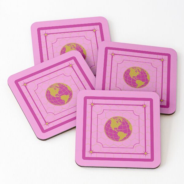 Item preview, Le Monde | Fuchsia & Baby Pink  designed and sold by Divine Design.