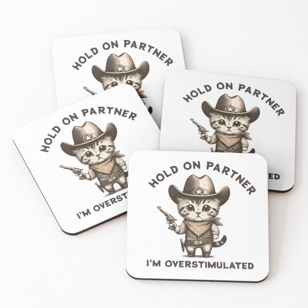 Item preview, Hold On Partner I'm Overstimulated designed and sold by svarupa.