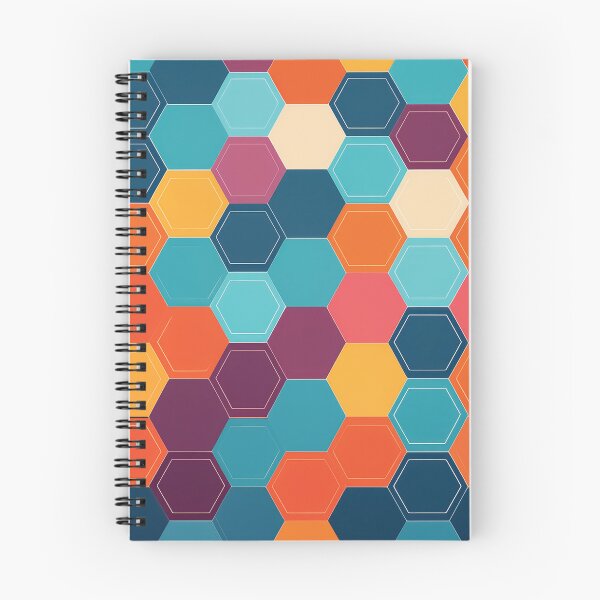 Item preview, A design of a modern pattern with clean, sharp hexagonal shapes arranged in a grid with bold colors. designed and sold by HEMRO.