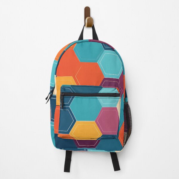 Item preview, A design of a modern pattern with clean, sharp hexagonal shapes arranged in a grid with bold colors. designed and sold by HEMRO.