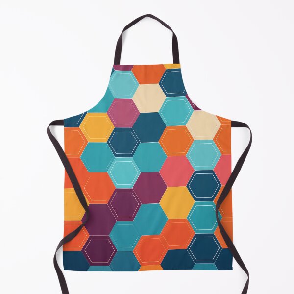 Item preview, A design of a modern pattern with clean, sharp hexagonal shapes arranged in a grid with bold colors. designed and sold by HEMRO.