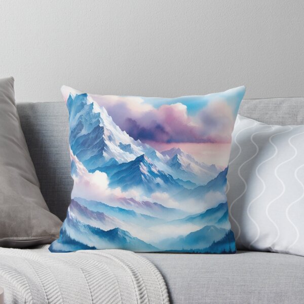 Item preview, Mountains in watercolor designed and sold by mahmoudfarrag.