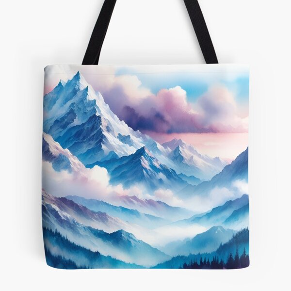 Item preview, Mountains in watercolor designed and sold by mahmoudfarrag.