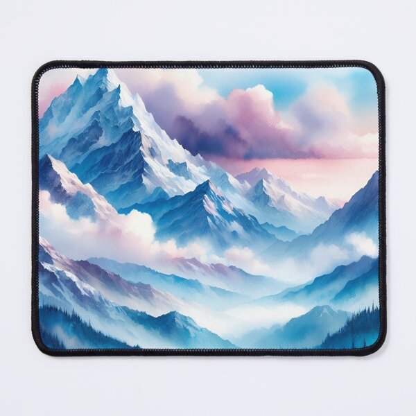 Item preview, Mountains in watercolor designed and sold by mahmoudfarrag.