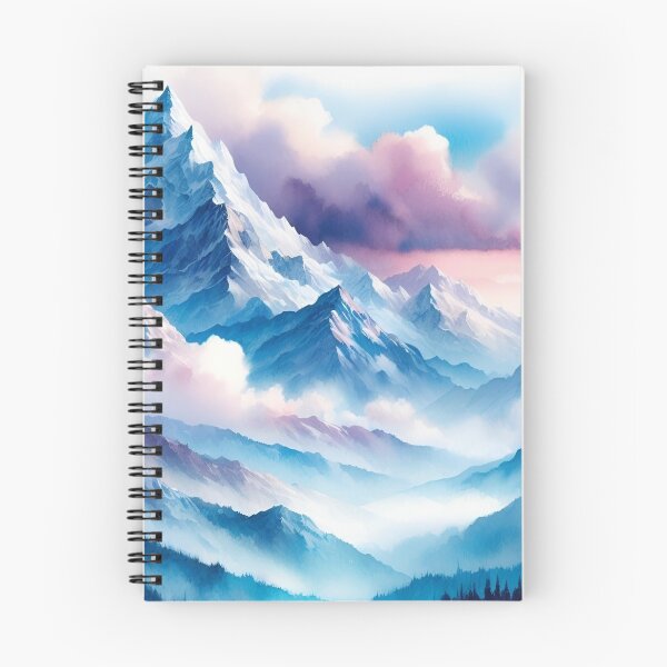 Item preview, Mountains in watercolor designed and sold by mahmoudfarrag.