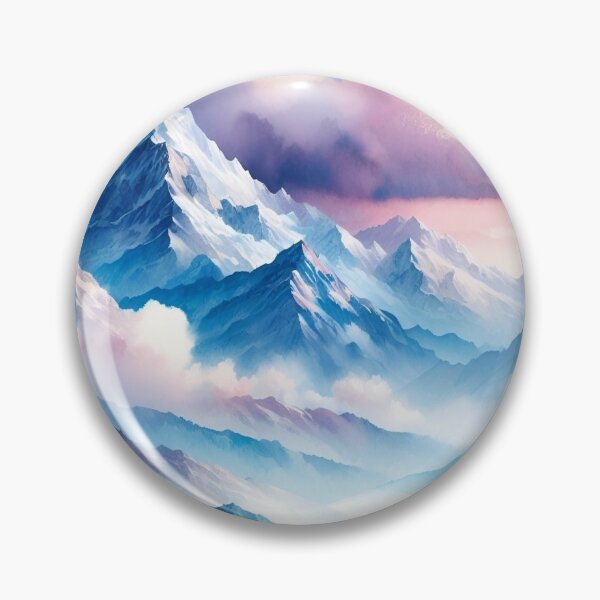 Item preview, Mountains in watercolor designed and sold by mahmoudfarrag.