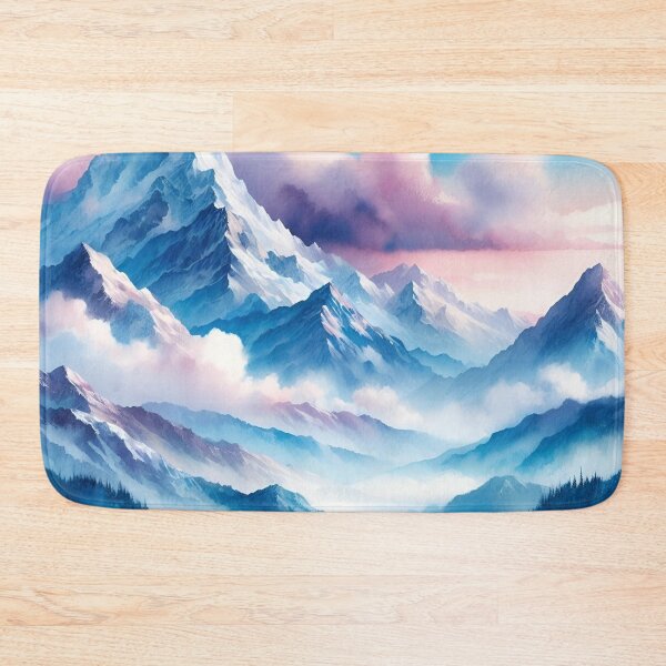 Item preview, Mountains in watercolor designed and sold by mahmoudfarrag.