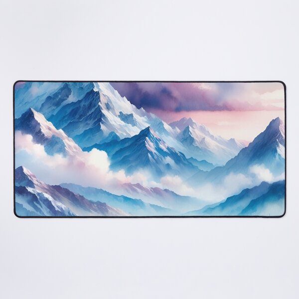 Item preview, Mountains in watercolor designed and sold by mahmoudfarrag.