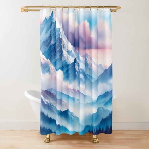 Item preview, Mountains in watercolor designed and sold by mahmoudfarrag.