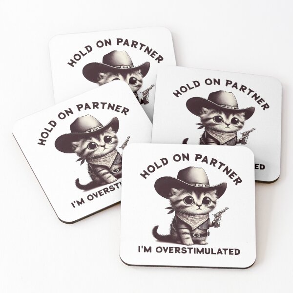 Item preview, Hold On Partner I'm Overstimulated designed and sold by svarupa.
